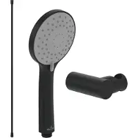 Villeroy & Boch Universal Showers Handbrause-Set (3 in 1 Bundle), Matt Black