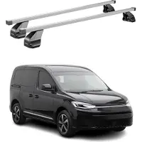 Menabo Dachträger Grundtäger für VW Caddy 2020-2025 75kg Stahl Silber 2 tlg