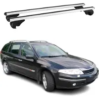 Omac Dachträger Grundtäger für Renault Laguna Grandtour 2001-2006 75kg Alu Silber 2x