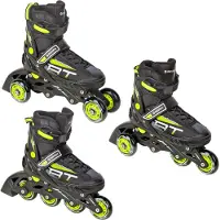 Raven 3in1 Inline Skates Profession Black/Lime 38-42 verstellbar