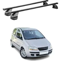 Omac Menabo Dachträger Grundtäger für Fiat Idea 2003-2012 75kg Stahl Schwarz 2 tlg
