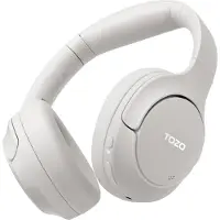 TOZO Hybrid Active Noise Cancelling Kopfhörer, Kopfhörer Bluetooth mit App Steuerung,Hi-Res Audio,60 Std Spielzeit,Tiefer Bass,Komfortable Ohrmuscheln,Weib