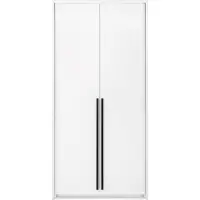KamaMoebel Wohnzimmergarderobe, kleiner weißer Kippschrank 105 cm