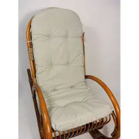 Rattani Polster für Schaukelstuhl , Ersatzpolster Rattan Schaukelstuhl Gr. 125 x 50 x 7 cm, Fb. uni Living soft grau