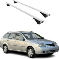 Omtec Dachträger Grundtäger für Chevrolet Lacetti Kombi 2004-2013 75kg Metall Grau 2x