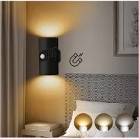 Sross Nachtlicht LED Nachtlicht Wandlampen mit Magnetfunktion & Bewegungssensor Neutralweiß, Wiederaufladbar Schlafzimmer Wohnzimmer Flure Badezimmer