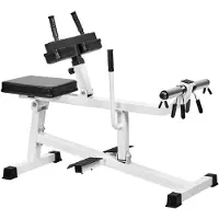 Bad Company Sitzende Wadenmaschine, 4-fach höhenverstellbar, bis 150 kg, für 30/31 mm und 50/51 mm Hantelscheiben