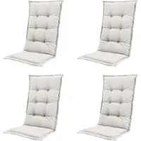 Madison - Gartenstuhlauflage High Back Naples sand - Ca. 123x50 cm - 4er-Set