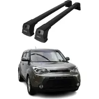 Omtec 4024913B Dachreling Dachträger Aluminium 75 kg Max für KIA SOUL II (PS)