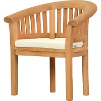 Kai Wiechmann Sesselauflage Sitzauflage Havana weiß 57 x 43 cm als hochwertiges Polster für Bananensessel waschbares & UV-stabiles Kissen für Gartensessel