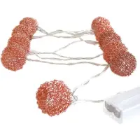 Gift Company Gift-Company Lichterkette LED batteriebetrieben Drahtbälle kupfer L ca 1,6 m