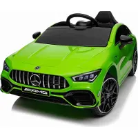 BOGI Mercedes-Benz CLA 45s AMG Kinderfahrzeug Kinderauto Kinderelektroauto 12V Grün