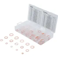 Bgs 8144 Kupfer-Dichtringsortiment, in Zoll, für Öl-Ablassschrauben, 75-tlg.