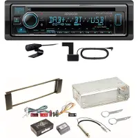 Kenwood KDC-BT740DAB Digitalradio Bluetooth Einbauset für Audi A3 8L A6 4B