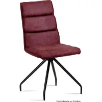 58 aufm Kessel Esszimmerstuhl (8er-Set) Devnet 47x92x60 Schwarz/Marsala