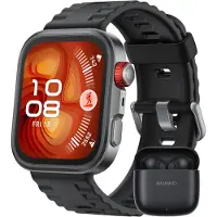 Huawei Watch FIT 4 Pro Smartwatch mit FreeBuds SE 2 Fitness Tracker GPS 5ATM wasserdicht ECG 10 Tage Akku kompatibel mit iOS und Android