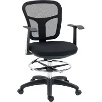 Vinsetto Bürostuhl, Ergonomischer Zeichenstuhl, Höhenverstellbarer Computerstuhl
