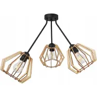 Light11 HOME Hängelampe, Deckenleuchter, Holzlampenschirm, LED