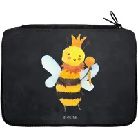 Mr. & Mrs. Panda Etui Biene König - Kreidetafel - Geschenk, Federmäppchen, Schlampermäppchen, Mäppchen, Bleistiftetui, Federtasche