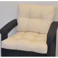 Rattani Kissen / Polster für PE - Rattanmöbel , Set Sitz + Rücken , Colore beige (beige)