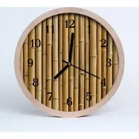 Tulup Holzuhr 30fi cm wanduhr - Bambus Bambus