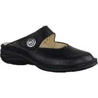 Finn Comfort Canaro Pantolette, Damen, Schwarz, Leder, bequem - Marken , Schwarz, leder (orione)