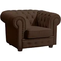 58 aufm Kessel Sessel Kalea Bezug pigmentiertes Nappaleder Buche nussbaum dunkel / braun 21358