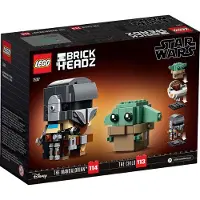LEGO Brickheadz 75317 Der Mandalorianer und das Kind
