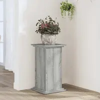 vidaXL "Rabatt" Garten-Hochbeet/Pflanzkasten/Pflanzenständer - Grau Sonoma 33x33x60 cm Holzwerkstoff - Beete CC23875