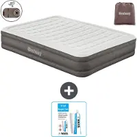 Bestway Luftmatratze - 2-Personen - 152 x 203 x 36 cm - Braun - Inklusive Zubehör