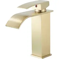 OEM Waschtischarmatur, Einhebel, Aufsatzmontage, Bürstetes Gold A Kurz