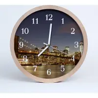 Tulup Holzuhr 30fi cm wanduhr - Nachtlicht