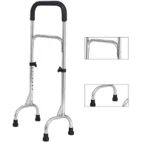 Novzep Gehhilfen für Männer und Frauen, Mobilitätshilfe für Senioren, aus Edelstahl, Höhenverstellung 7 Stufen, Verwendbare Körpergröße 140–190 cm,Rollator