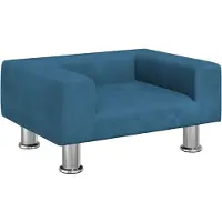 Syfax Kindersofa Blau 50x40x26,5 cm Samt