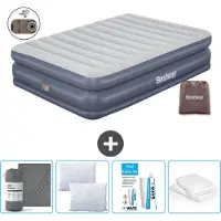Bestway Luftmatratze - 2-Personen - 152 x 203 x 51 cm - Grau - - Inklusive Zubehör