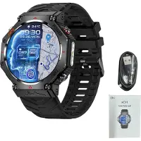 Lixada Smart Sport Watch mit GPS Position GPT Support 30M Regenfeste Smartwatch für Männer Frauen Schwarz