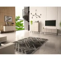 Lomadox Wohnzimmer Set 3-teilig modern in kaschmir mit gefrästen Fronten ANGERA-140