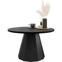 Mirjan 24 Couchtisch Elipse, Wohnzimmer Kaffeetisch, Beine und Seiten aus Stahl (Farbe: Schwarz / Schwarz)