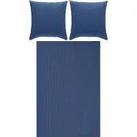 Erwin Müller Bettwäsche Rosenheim" dunkelblau 1x 200x200 cm + 2x 80x80 cm"