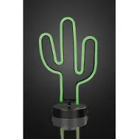 Hellum LED Kaktus grün Lampe Leuchte Deko 131 LED´s Indoor Nachtlicht Sihoulette Licht