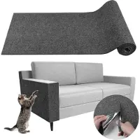 MODFU Kratzbäume, Kratzmatte Katze, Katzenkratzmatte selbstklebend, Kratzmatte für Sofa, Katzen Kratzmatte zum Schutz von Möbeln, DIY Kratzmatte, Grau