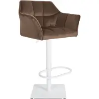 CLP Barhocker Damaso W Samt braun