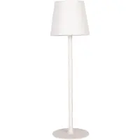 Clayre & Eef Tischlampe Ø 11x36 cm Weiß Metall