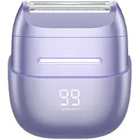 Slyrun Elektrischer Damenrasierer, Wasserdichter Mini-Elektrorasierer f¹r Nass- und Trockenrasur,kabelloser, wiederaufladbarer Folienrasierer zur Haarentfernung
