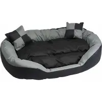 Hossi's Wholesale Hossis Wholesale Big Tier Sofa Hundebett M 85x70x20cm | Kuschelig & waschbar | Hundekorb mit Wendekissen & 2 Zierkissen | Welpenbett aus 100% Polyester | Bequem, pflegeleicht & geruchsfrei