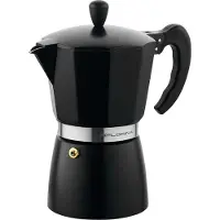 Florina Aluminium Espressokocher 6 Tassen (250 ml) I Herdplatten Espressomaschine MACCHIATO I Espresso Kaffeekanne zur Zubereitung von Italienischen Espresso I Geeignet für Keramikherd Elektroherd Gas