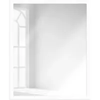 MendeFrames Spiegel Serie H960 weiß 30x90 cm Blockprofil 2 cm Leiste