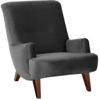 58 aufm Kessel Sessel Kajsa 71x80x101 Bezug Samtvelours Buche nussbaum/anthrazit