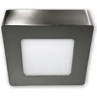 C-Light 6 W - LED Aufbauleuchte eckig 230 V - alu gebürstet