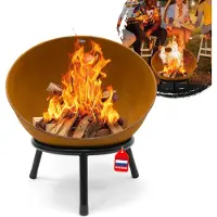 Heat Outdoor Living Feuerkorb auf Beinen Kappa Rost Ø56 cm - Feuerschale Für den Garten- 56x56x60cm
